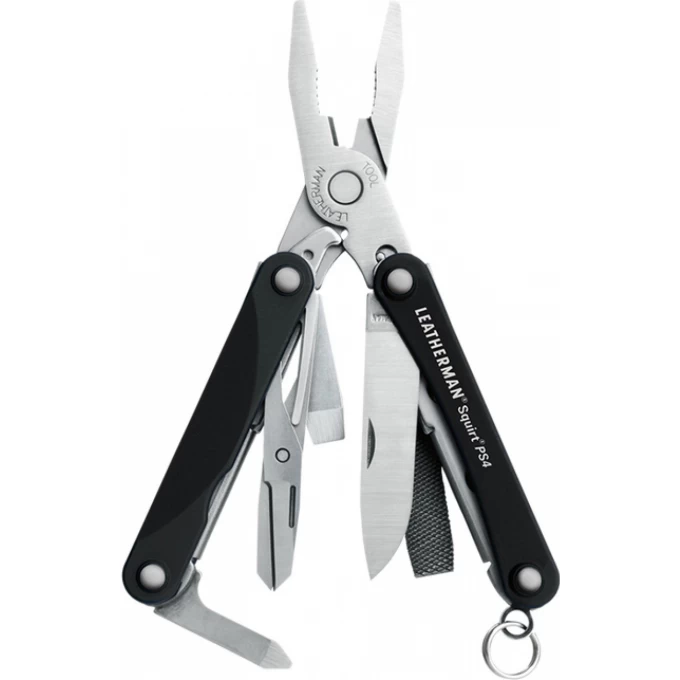 Мультитул LEATHERMAN SQUIRT PS4 BLACK 831233 Мультитул LEATHERMAN SQUIRT PS4 BLACK 831233
